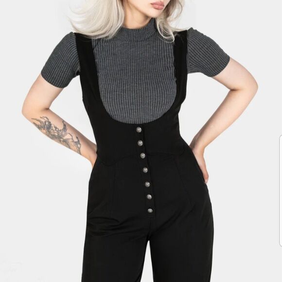NWT Disturbia Alicia Tailored Suspender Jumpsuit - Picture 2 of 13